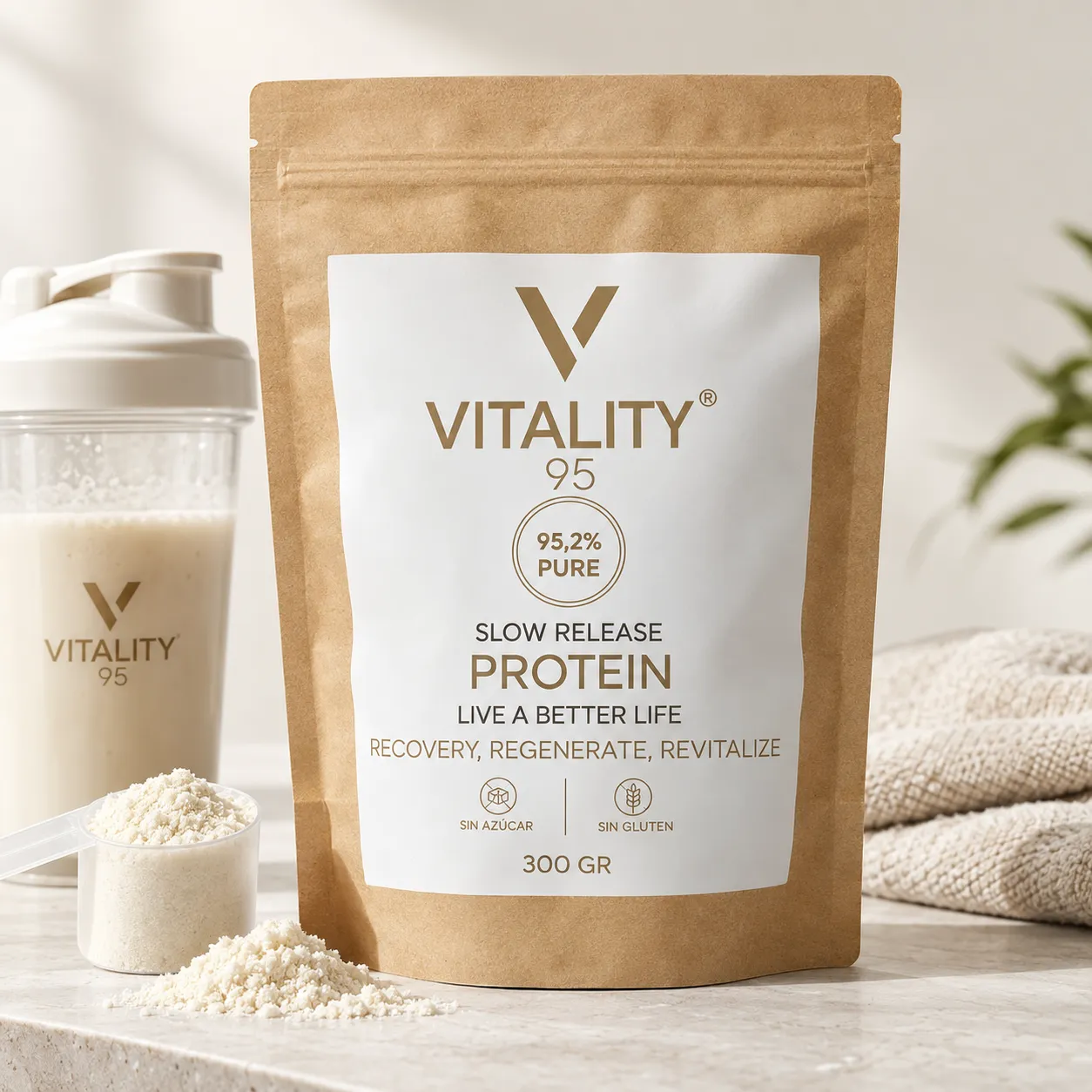 300 GR DE PURA PROTEINA PRUEBA VITALITY 95 PROTEIN